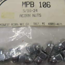 Chrome Plated Acorn Nuts 5/16"-24  *Fine Thread*