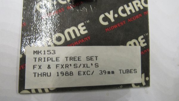 Harley FX,FXR and Sportster Triple Tree Chrome Button Head Screw Set. Up to 1988. - Image 2