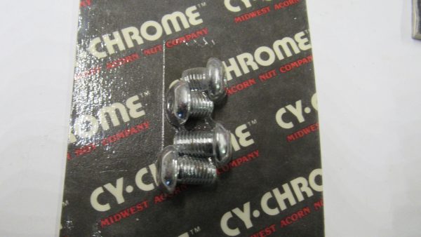 Harley FX,FXR and Sportster Triple Tree Chrome Button Head Screw Set. Up to 1988.