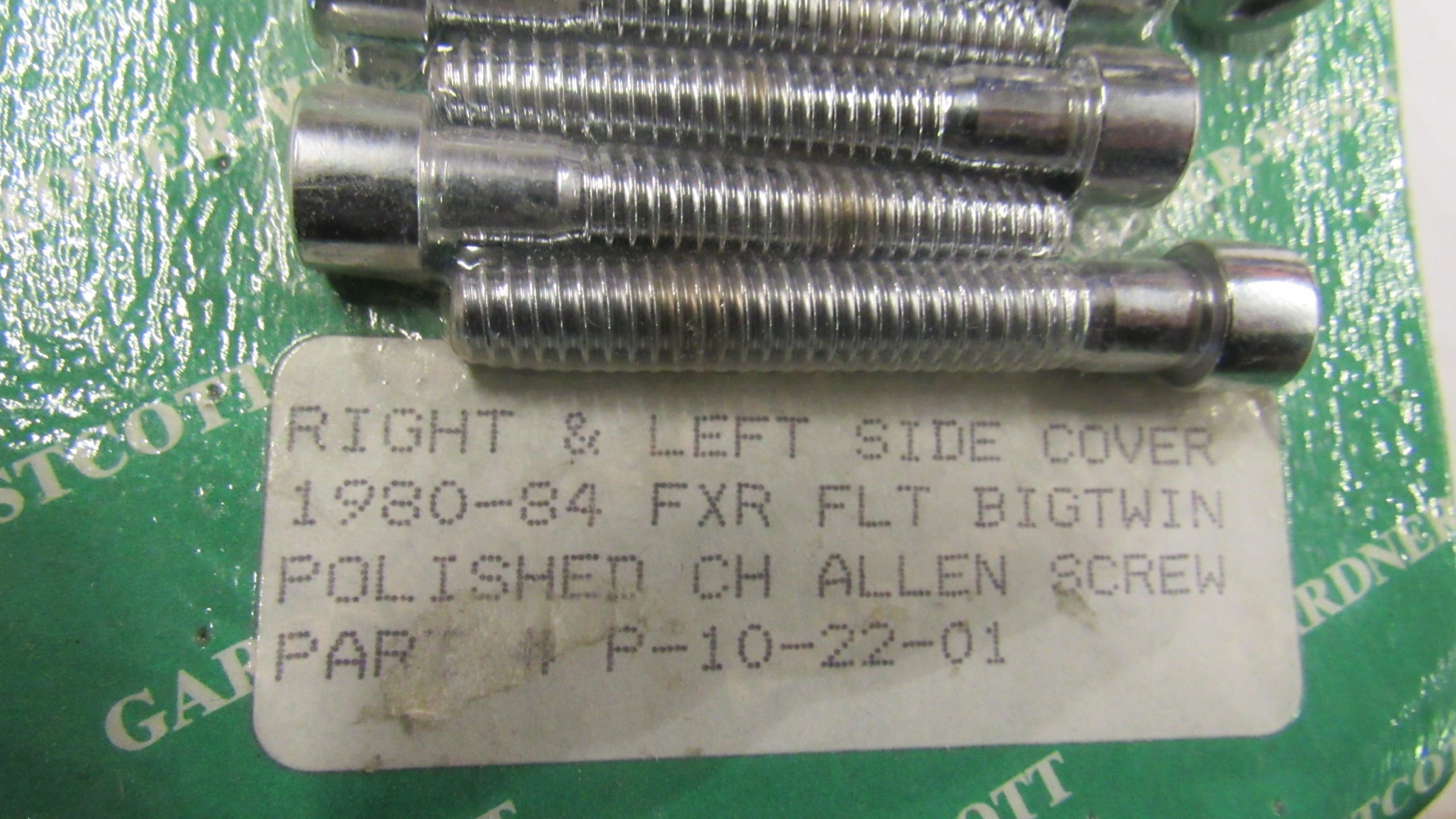 Harley Shovelhead, FXR, FLT Chrome Allen Head Primary Cover Screw Kit. 1980-84 - Image 2