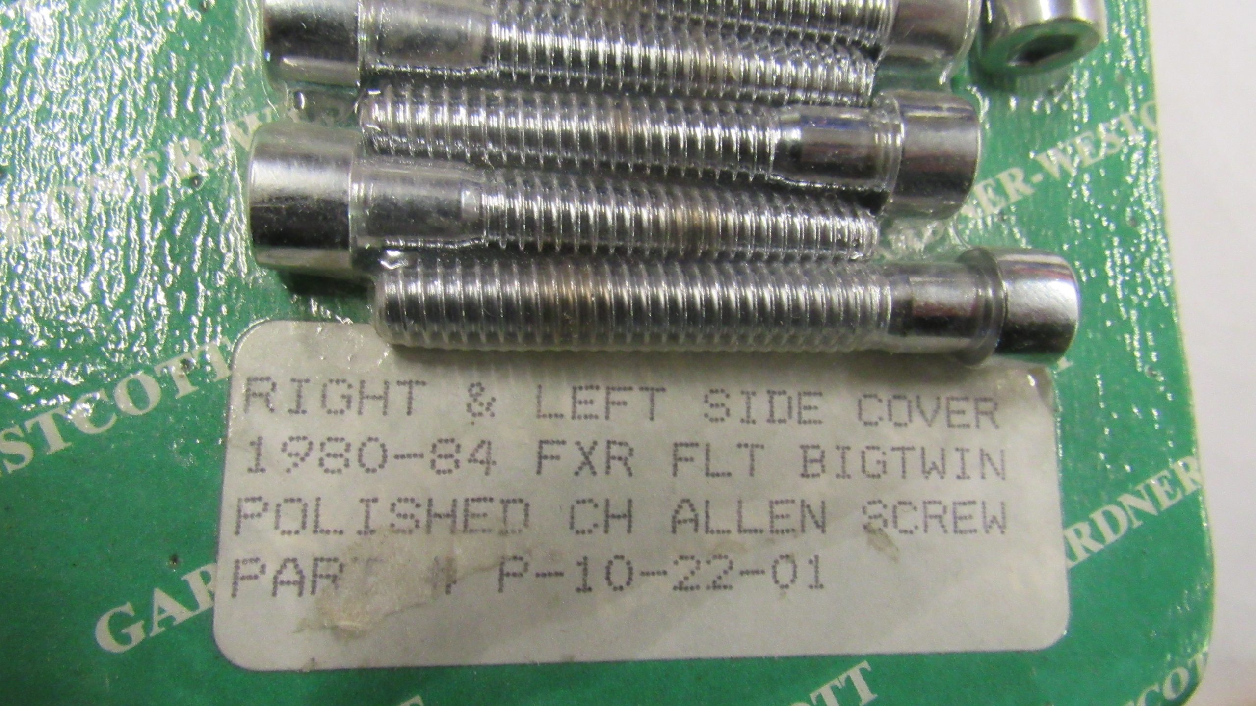 Harley Shovelhead, FXR, FLT Chrome Allen Head Primary Cover Screw Kit. 1980-84 - Image 3