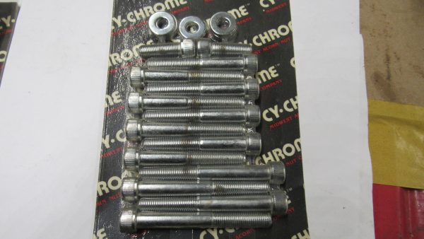 Harley Sportster Chrome Allen Head Rocker Box Screw Set.. 1977-85