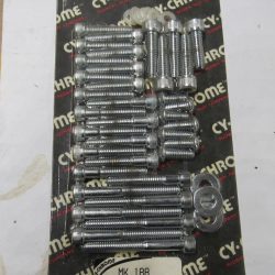 Harley Evolution FXR, FLT Chrome Allen Head Primary, Cam Cover Set. 1987-91