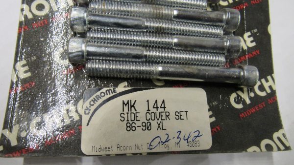 Harley Sportster XL Primary & Cam Cover Chrome Allen Head Screw Set. 1986-90 - Image 3