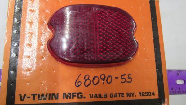 Harley Panhead,Shovelhead,Sportster Glass Tail Light Lens  1955-72 P/N 68090-55