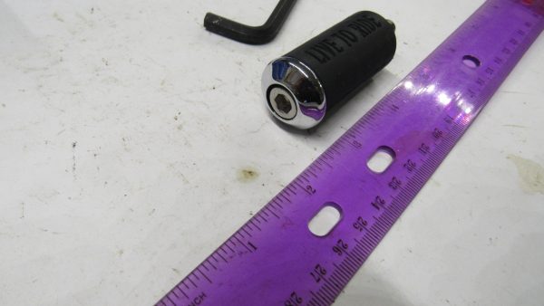 Universal Chrome Shifter Peg with Heavy Rubber **LIVE TO RIDE** - Image 2
