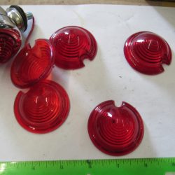 Harley Panhead Guide DH-49 Bullet Marker Light Lamp Lens *RED*