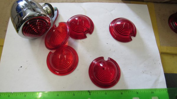 Harley Panhead Guide DH-49 Bullet Marker Light Lamp Lens *RED*