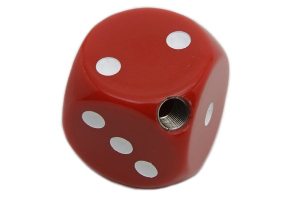 Harley Knucklehead,45 Flathead,Panhead RED Dice Style Shifter Knob - Image 3