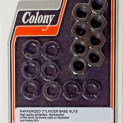 Harley 45 Flathead,Sportster Parkerized Cylinder Base Nuts 1929-85  P/N 7804