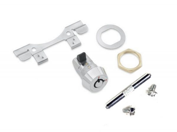 Harley Evolution, Twin-Cam Fuel Tank Console Door Release Kit. **Key Lock** 1992-UP?.