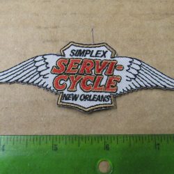 Harley,Indian,Customs, Vintage Style " SIMPLEX SERVI-CYCLE " Motorcycle Jacket Patch