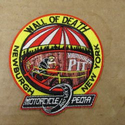 Harley,Indian,Customs, Vintage Style " Wall of Death " Motorcycle Jacket Patch