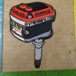 Harley,Indian,Customs, Vintage Style " V-TWINMFG MAGNETO " Motorcycle Jacket Patch