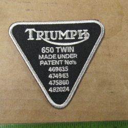 Harley,Indian,Customs, Vintage Style " Triumph 650 Twin " Motorcycle Jacket Patch