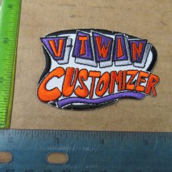 Harley,Indian,Customs, Vintage Style " V-TWIN CUSTOMIZER " Motorcycle Jacket Patch