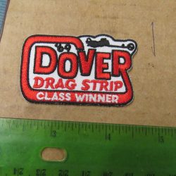 Harley,Indian, Vintage Style " Dover Drag Strip " Motorcycle Jacket Patch