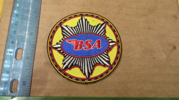 Harley,Indian, Vintage Style " BSA " Motorcycle Jacket Patch