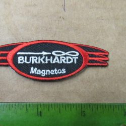 Harley,Indian, Vintage Style " Burkhardt Magnetos " Motorcycle Jacket Patch