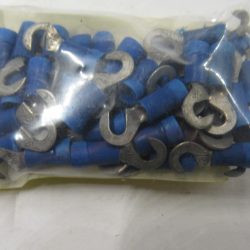 Hook Terminal. Blue Insulated. Hook Size # 6.  Wire Size 14-16.