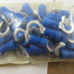 Hook Terminal. Blue Insulated. Hook Size # 10.  Wire Size 14-16.