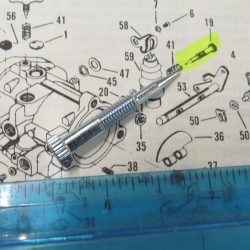 Harley Shovelhead, Sportster Carburetor Intermediate Adjuster Screw 1966-71. P/N 27352-66