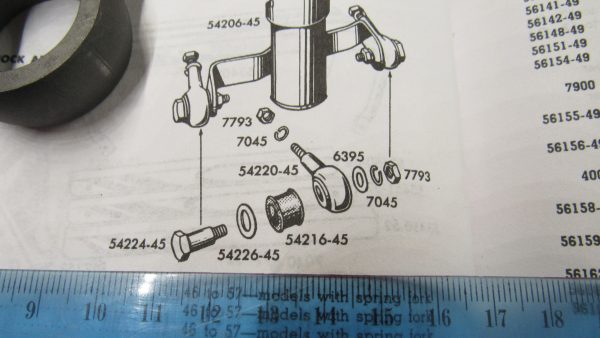 Harley Knucklehead, Flathead Springer Fork Lower Shock Mounting Stud. 1945-57. P/N 54220-45 - Image 5