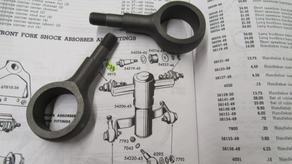Harley Knucklehead, Flathead Springer Fork Lower Shock Mounting Stud. 1945-57. P/N 54220-45 - Image 4