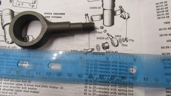 Harley Knucklehead, Flathead Springer Fork Lower Shock Mounting Stud. 1945-57. P/N 54220-45 - Image 3