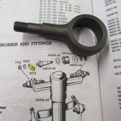 Harley Knucklehead, Flathead Springer Fork Lower Shock Mounting Stud. 1945-57. P/N 54220-45