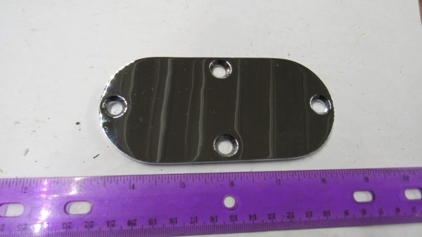 Harley Shovelhead Chrome Primary Inspection Cover. 1965-84. P/N 60572-78 - Image 2
