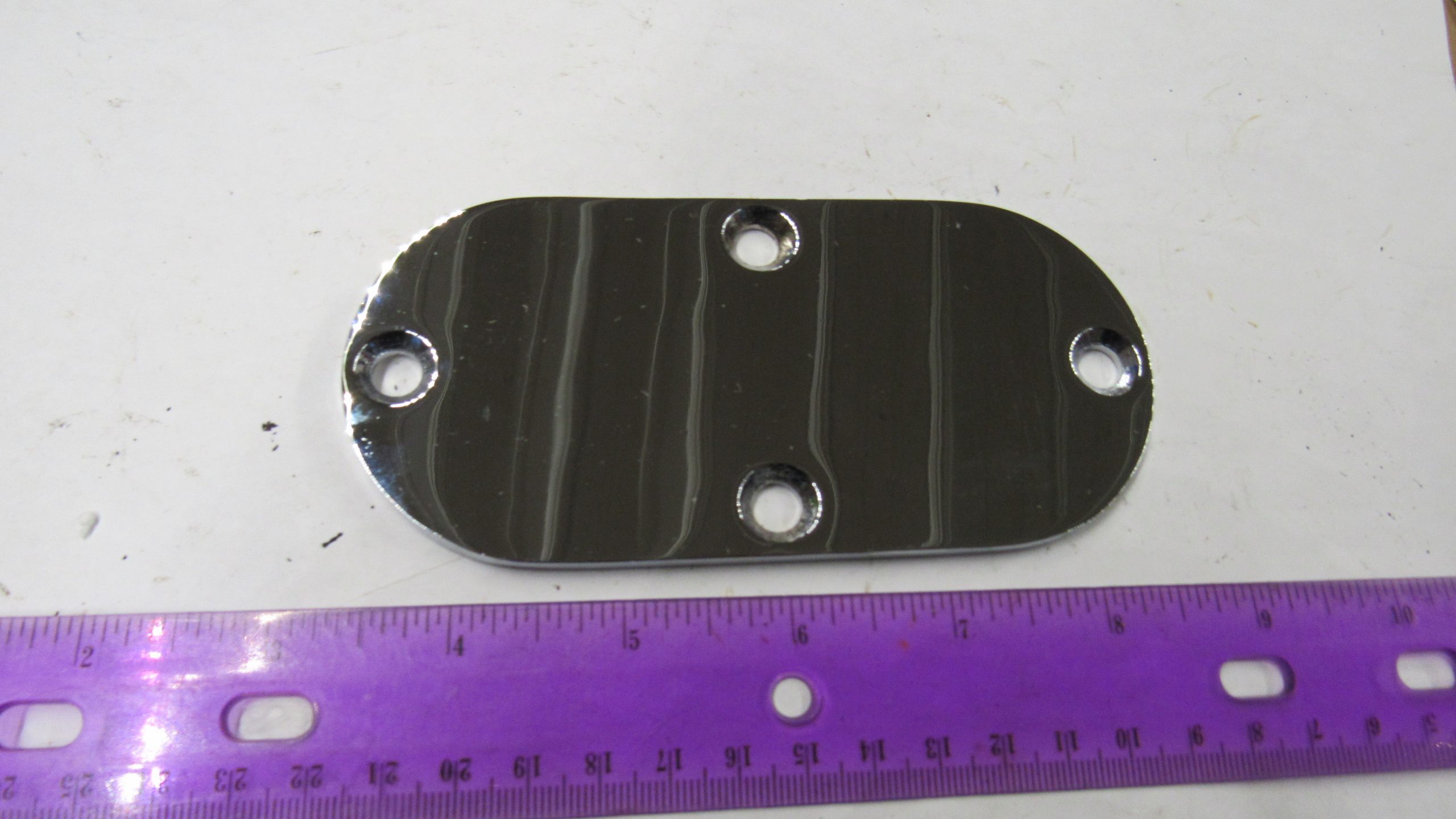 Harley Shovelhead Chrome Primary Inspection Cover. 1965-84. P/N 60572-78 - Image 2