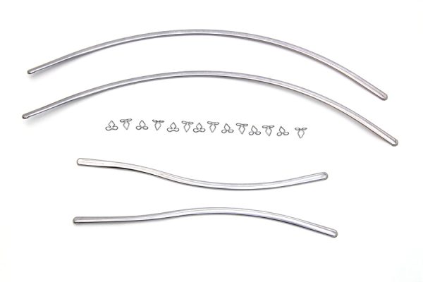 Harley Knucklehead,WL,UL Stainless Steel Rear Fender Trim Set. 1939-48. P/N 59882-39