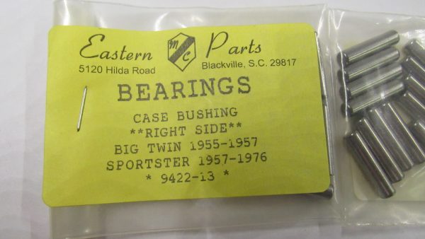 Harley Panhead, Sportster Right Side Case Roller Bearing Set . Standard Size(Pinion Side) 1955-57. Part # 9421 - Image 2