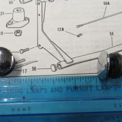 Harley Shovelhead Spotlamp Bar Hole Plugs *CHROME* 1968-84. P/N  68797-68