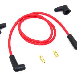 Knuckle, Pan, Flathead, Universal Red Copper Core 7mm Spark Plug Wire Kit
