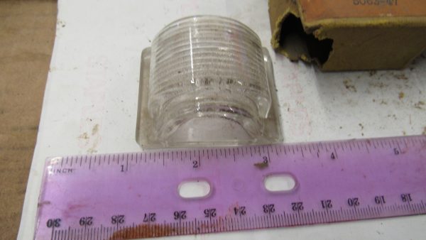 Genuine Harley Knuckle, Flathead Pan Glass Tombstone Taillight Top Lens 1947-54 P/N 68093-47 **NOS** - Image 8
