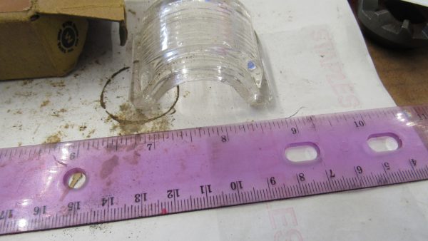 Genuine Harley Knuckle, Flathead Pan Glass Tombstone Taillight Top Lens 1947-54 P/N 68093-47 **NOS** - Image 7