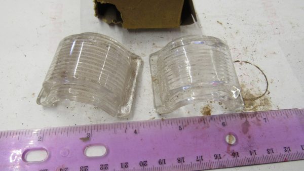 Genuine Harley Knuckle, Flathead Pan Glass Tombstone Taillight Top Lens 1947-54 P/N 68093-47 **NOS**