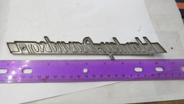 **USED**Harley Panhead, Flathead Gas Tank Emblem. 1951-54. P/N 61774-54 - Image 3