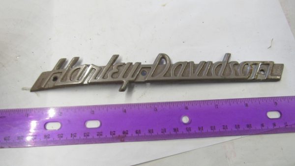 **USED**Harley Panhead, Flathead Gas Tank Emblem. 1951-54. P/N 61774-54 - Image 2