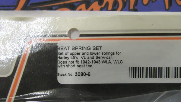 Harley 45s VL Servicar Seat Spring Upper and Lower Set .**COLONY # 3080-6** - Image 2
