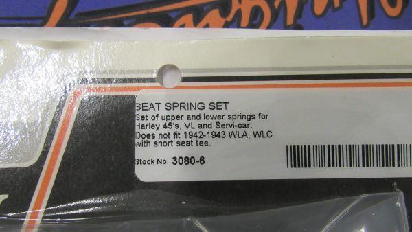 Harley 45s VL Servicar Seat Spring Upper and Lower Set .**COLONY # 3080-6** - Image 4