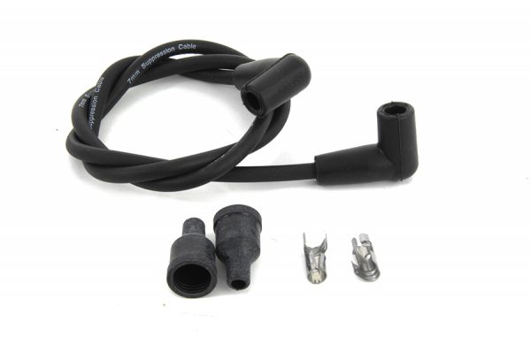 Universal Black Suppression Core 7mm Spark Plug Wire Kit