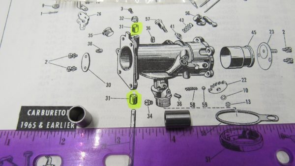 Harley Linkert Carburetor Throttle Shaft Bushing Set * 1931-65.P/N 27290-24