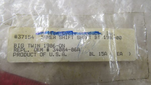 Harley Evolution, Twin-Cam 5 Speed Transmission Inner Shifter Shaft. 1986-2001. P/N 34084-86A - Image 2