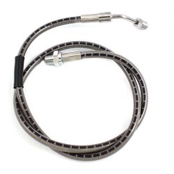 Harley Shovelhead Rear Brake Hose 1973-80. *Stainless Steel*. P/N 42300-73A
