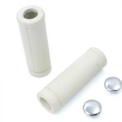 Harley Shovelhead,Sportser Stock Style White Grip Set. 1974-81. P/N 56206-74