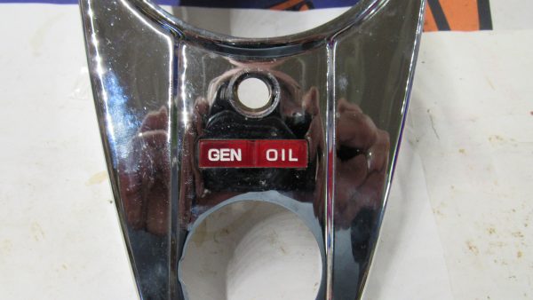 **USED**Harley Panhead Chrome Two Light Dash Panel. 1947-61. P/N 71271-56 - Image 7