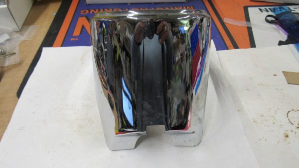 **USED**Harley Panhead Chrome Two Light Dash Panel. 1947-61. P/N 71271-56 - Image 5